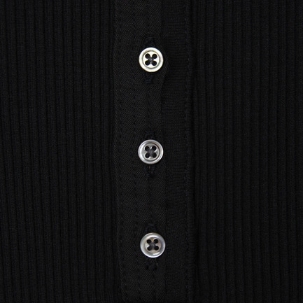 Superior Pima Cotton HENRY SHORT SLEEVE 詳細画像 ブラック 6