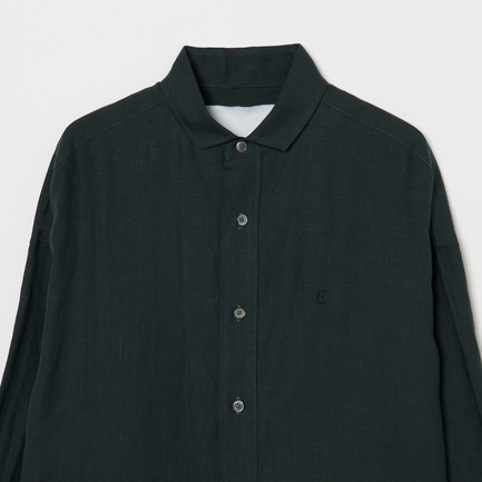 LINEN SQ BIG SHIRTS 詳細画像 カーキ 3