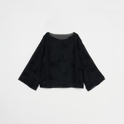 FLOWER DOT T-BLOUSE 詳細画像 ブラック 2