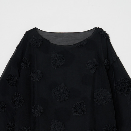 FLOWER DOT T-BLOUSE 詳細画像 ブラック 3