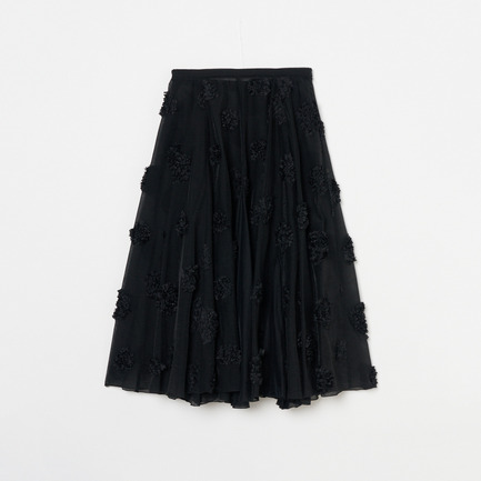 FLOWER DOT CIRCULAR SKIRT 詳細画像 ブラック 1