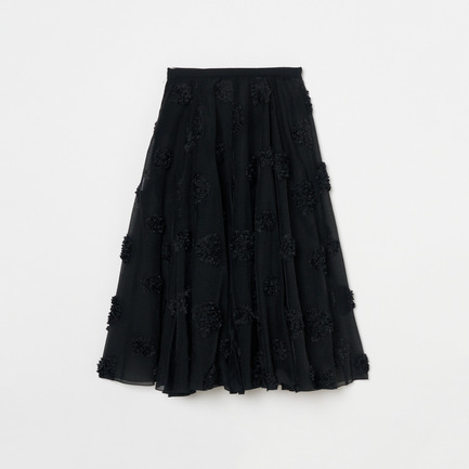 FLOWER DOT CIRCULAR SKIRT 詳細画像 ブラック 2