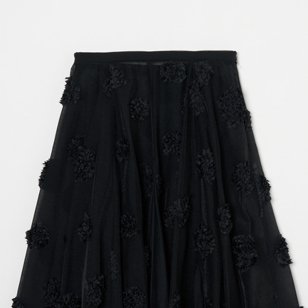 FLOWER DOT CIRCULAR SKIRT 詳細画像 ブラック 3