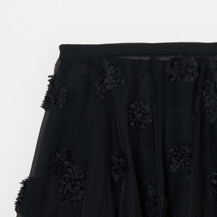 FLOWER DOT CIRCULAR SKIRT 詳細画像 ブラック 4