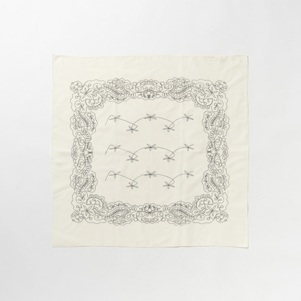 COTTON SILK EMBROIDERY BANDANA