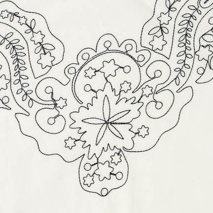 COTTON SILK EMBROIDERY BANDANA 詳細画像 アイボリー 3