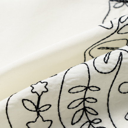 COTTON SILK EMBROIDERY BANDANA 詳細画像 アイボリー 4