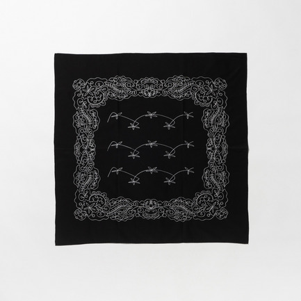 COTTON SILK EMBROIDERY BANDANA