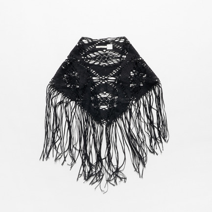 TRIANGLE LACE STOLE 詳細画像 ブラック 7