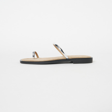 METAL PARTS FLAT SANDAL 詳細画像 グレー 2
