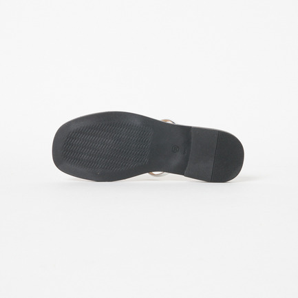 METAL PARTS FLAT SANDAL 詳細画像 グレー 4