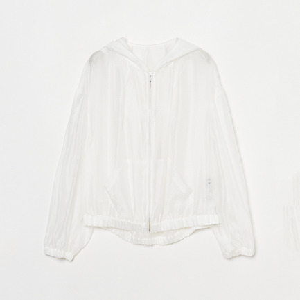 Shiny shirt zip up hoody