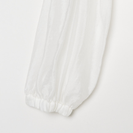 Shiny shirt zip up hoody 詳細画像 オフホワイト 3