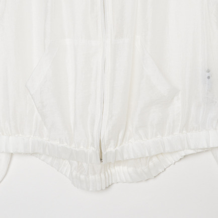 Shiny shirt zip up hoody 詳細画像 オフホワイト 4