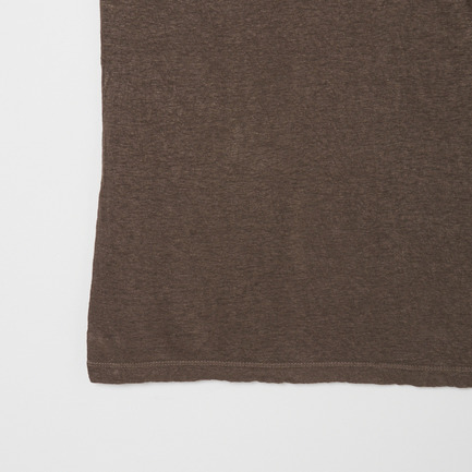 LINEN T-SHIRT 詳細画像 キャメル 5