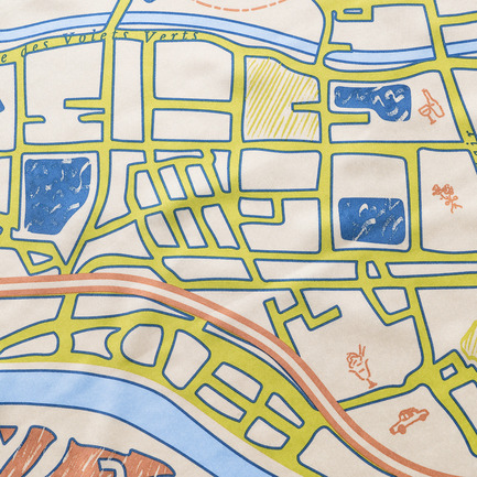 FUTAKOTAMAGAWA MAP SCARF 詳細画像 ベージュ 3