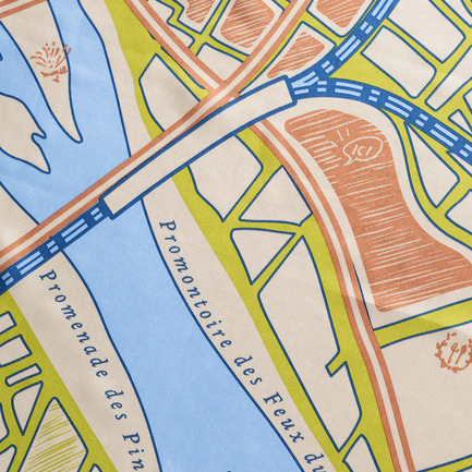 FUTAKOTAMAGAWA MAP SCARF 詳細画像 ベージュ 4