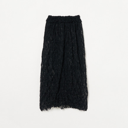 CRUSHED LACE GATHER SKIRT 詳細画像 ブラック 1