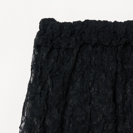 CRUSHED LACE GATHER SKIRT 詳細画像 ブラック 3