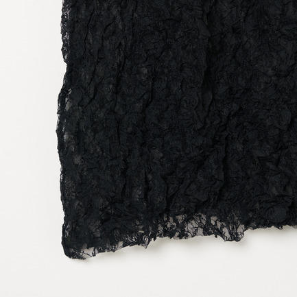 CRUSHED LACE GATHER SKIRT 詳細画像 ブラック 4