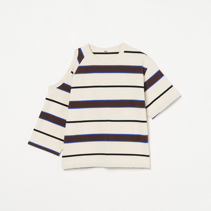 PIQUE BORDER ASYM TEE