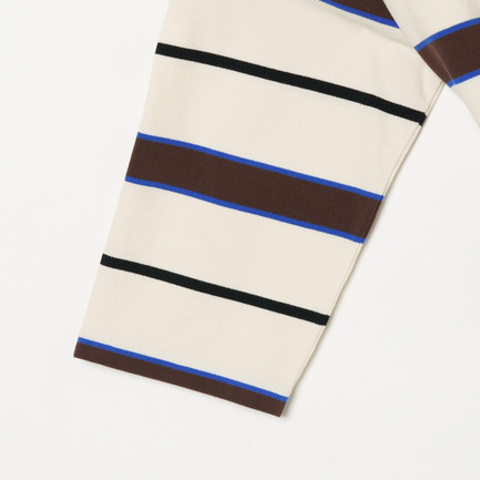 PIQUE BORDER ASYM TEE 詳細画像 アイボリー 4