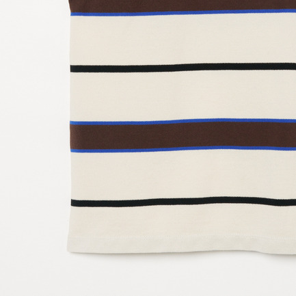 PIQUE BORDER ASYM TEE 詳細画像 アイボリー 5