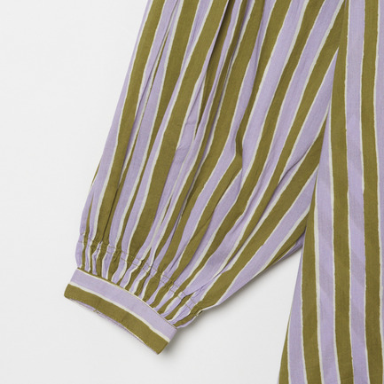 COTTON WAVE STRIPE KAFTAN 詳細画像 カーキ 3