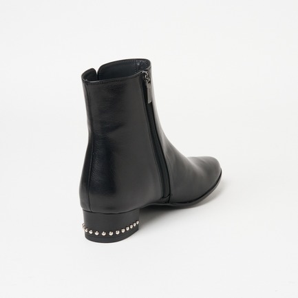 STUDS HEEL SHORT BOOT 詳細画像 ブラック 2