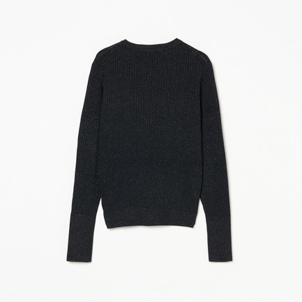 LUREX RIB KNIT TEE 詳細画像 ブラック 1