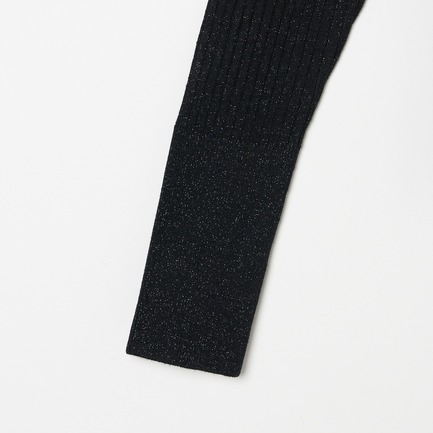 LUREX RIB KNIT TEE 詳細画像 ブラック 3
