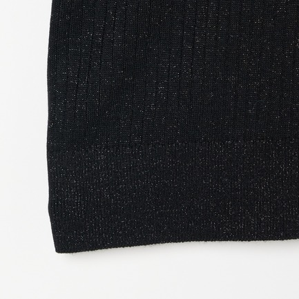 LUREX RIB KNIT TEE 詳細画像 ブラック 4