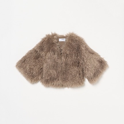 WAVY FUR SHORT JACKET