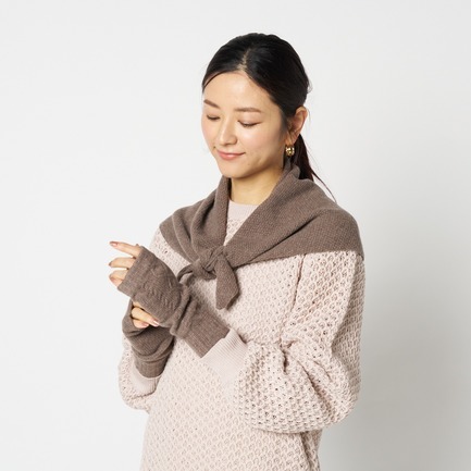 ARAN WRIST WARMER 詳細画像 ブラウン 3