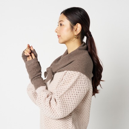 TRIANGLE HEAD SCARF 詳細画像 ブラウン 7