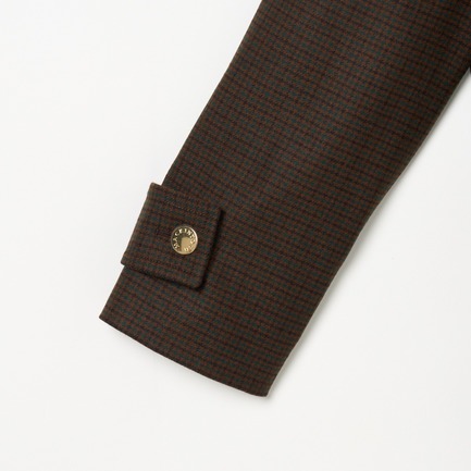 HUMBIE LONG SL MB HOUNDTOOTH 詳細画像 ブラウン 3