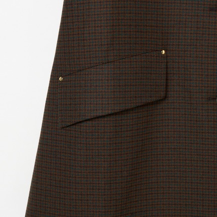 HUMBIE LONG SL MB HOUNDTOOTH 詳細画像 ブラウン 6
