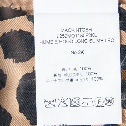 HUMBIE HOOD LONG SL MB LEO 詳細画像 ブラック 9
