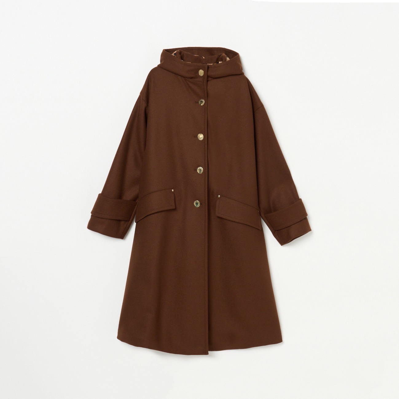 HUMBIE HOOD LONG SL MB LEO 詳細画像 ブラウン 1