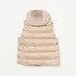 SATIN+ECO FUR  HOODED VEST 詳細画像