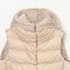 SATIN+ECO FUR  HOODED VEST 詳細画像
