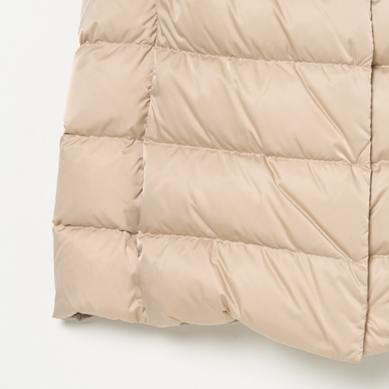 SATIN+ECO FUR  HOODED VEST 詳細画像 ベージュ 4