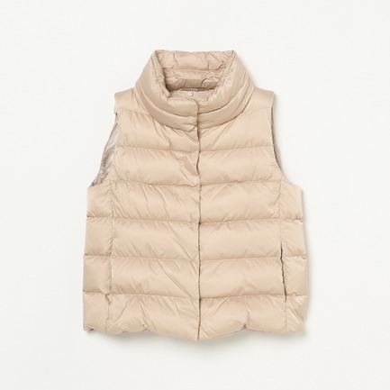 SATIN+ECO FUR  HOODED VEST 詳細画像 ベージュ 8