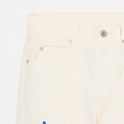 SLIT STRAIGHT (DAMAGE) 詳細画像 ホワイト 3