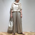 SILKY TWILL TUCK STRAIGHT PANTS 詳細画像