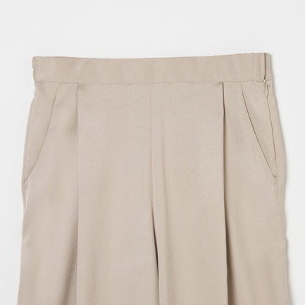 SILKY TWILL TUCK STRAIGHT PANTS 詳細画像 ベージュ 3