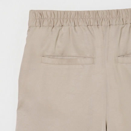 SILKY TWILL TUCK STRAIGHT PANTS 詳細画像 ベージュ 5
