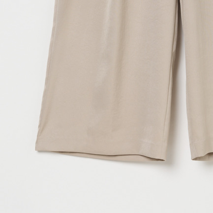 SILKY TWILL TUCK STRAIGHT PANTS 詳細画像 ベージュ 6