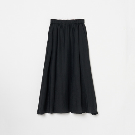 SHEER GATHERED FLARE SKIRT