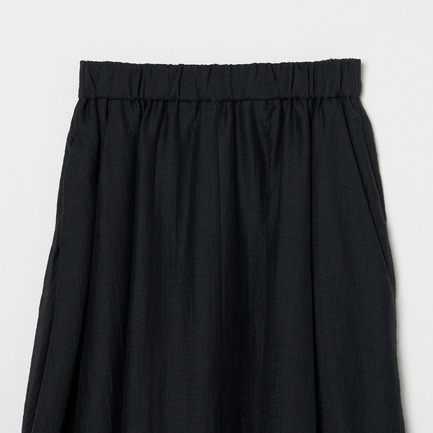 SHEER GATHERED FLARE SKIRT 詳細画像 ブラック 3